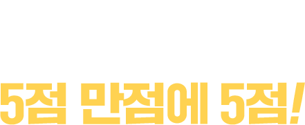 5점만점에 5점